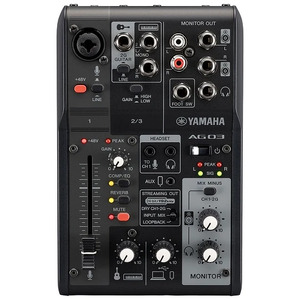 Yamaha AG03MK2 LSPK Live Streaming Package (Black)