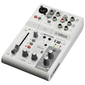 Yamaha AG03MK2 Live Streaming Mixer (White)