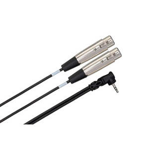 Hosa CYX-405f Dual XLR3F to Right-angle 3.5 mm TRS (5ft)