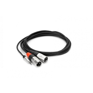 Hosa HMX-006Y Pro Stereo Breakout REAN 3.5 mm TRS to Dual XLR3M (6ft)