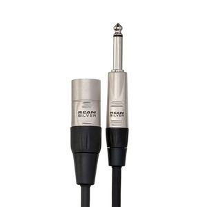 Hosa HPX-010 REAN 1/4" TS to XLR3M Pro Unbalanced Interconnect Cable (10ft)