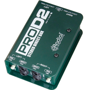 Radial ProD2 Stereo Direct Box for Keyboards w/ Eclipse ETDB2 Transformers