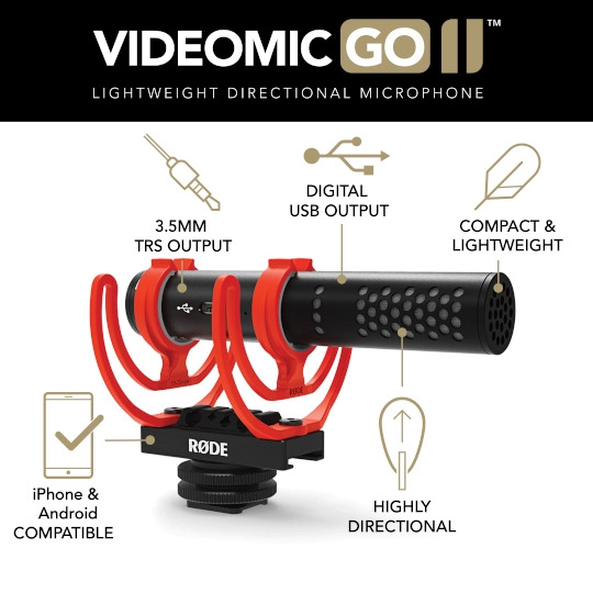 VideoMic GO II, Lightweight Directional Microphone