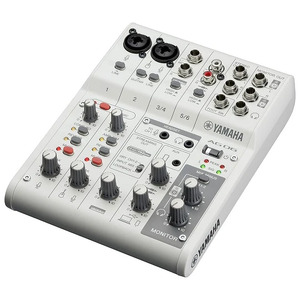 Yamaha AG06MK2 Live Streaming Mixer (White)