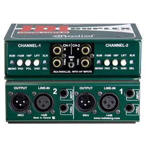 Radial JDI Duplex Stereo Passive DI w/ Jensen Audio Transformers