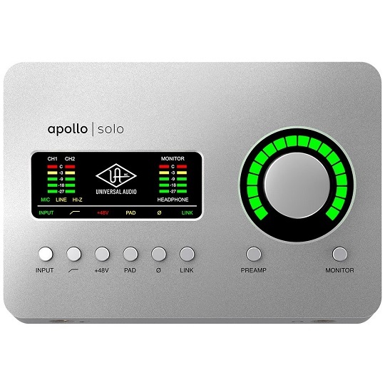 Universal Audio Apollo Solo Thunderbolt 3 Audio Interface ...