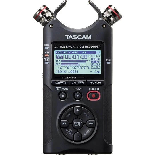 Tascam DR-40X Four Track Digital Audio recorder and USB Audio Interface