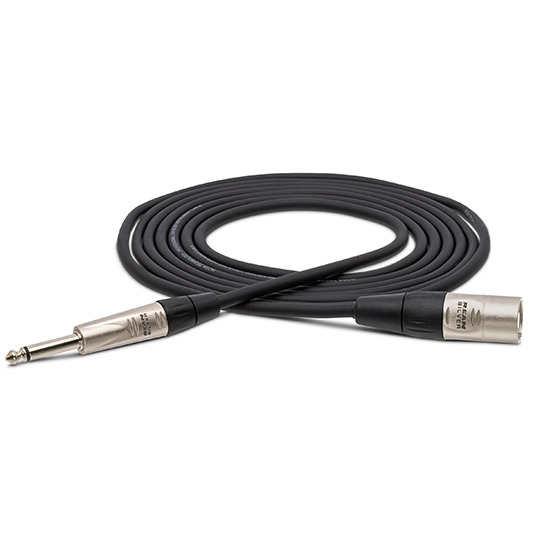 Hosa HPX-010 REAN 1/4" TS to XLR3M Pro Unbalanced Interconnect Cable - 10ft
