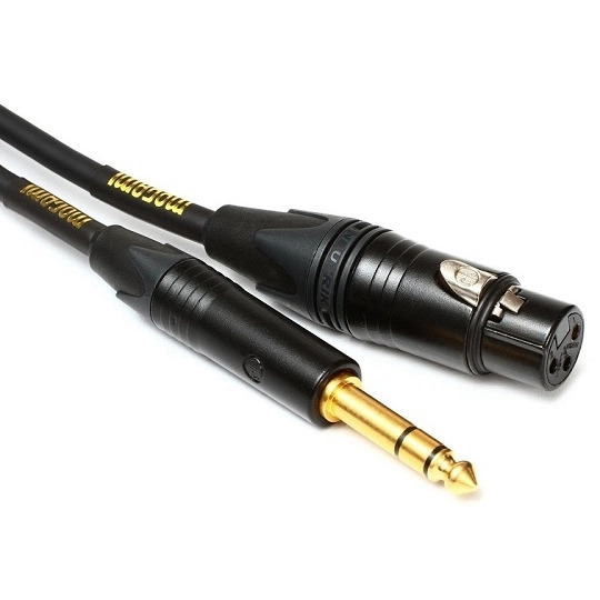 Mogami Gold TRSXLRF-15 Balanced 1/4" to XLR Female Patch Cable (15ft)