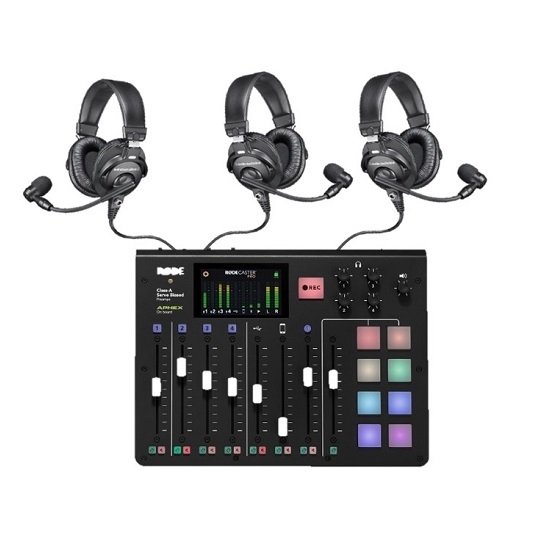 microphone headset for podcasting