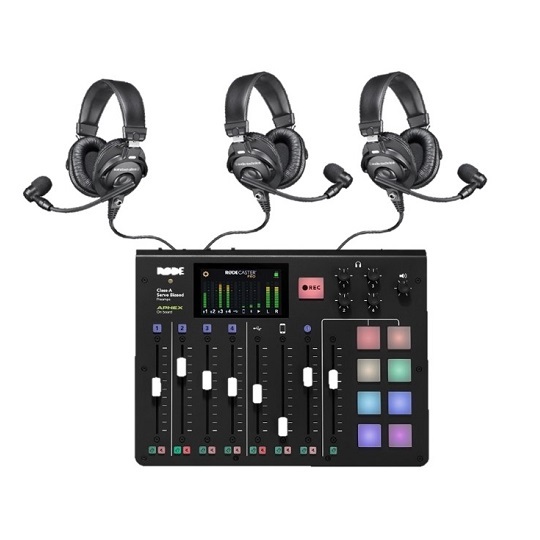 Headset Microphone Rodecaster Pro Trio Podcast Kit