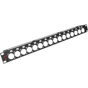 Link 19inch Prepunched 1U panel for 16 "D" XLR