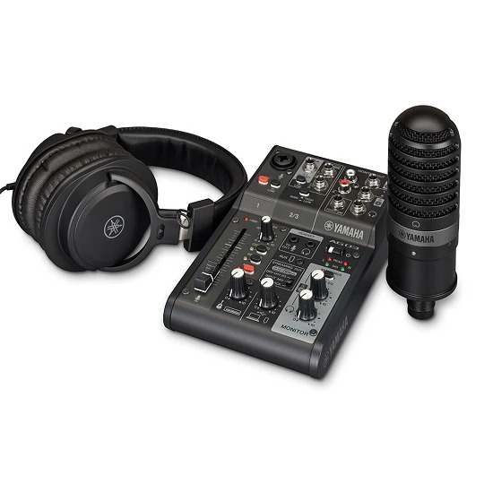 Yamaha AG03MK2 LSPK Live Streaming Package (Black)