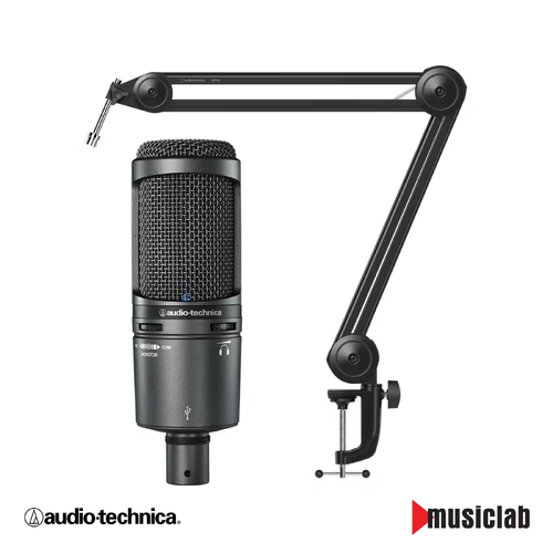 Audio-Technica | AT2020USB+ USB Condenser Microphone with Boom Arm