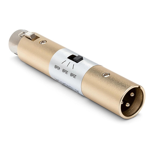 Hosa ATT448 XLR3F to XLR3M Input Attenuator
