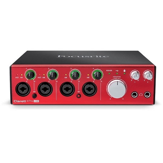 FOCUSRITE Clarett 4Pre USB - 18-in, 8-out Audio Interface For PC And Mac