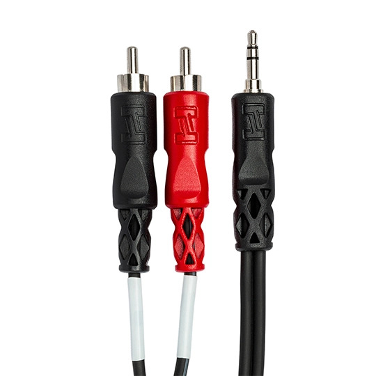 Hosa CMR-200 3.5 mm TRS to Dual RCA Stereo Breakout (various lengths)