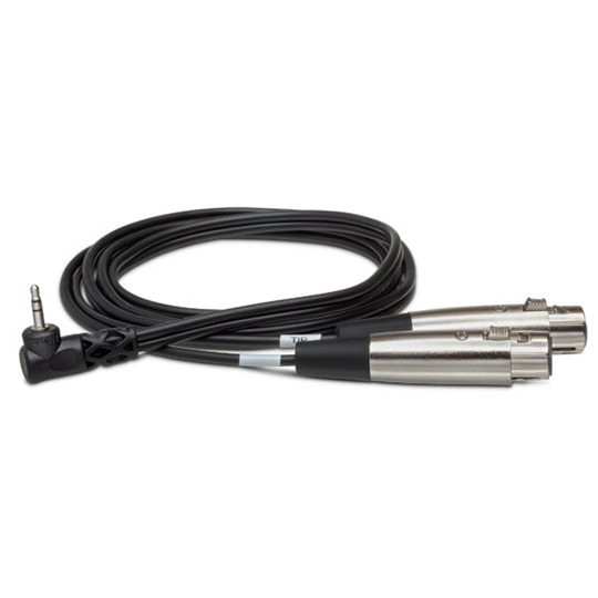Hosa CYX-405f Dual XLR3F to Right-angle 3.5 mm TRS (5ft)