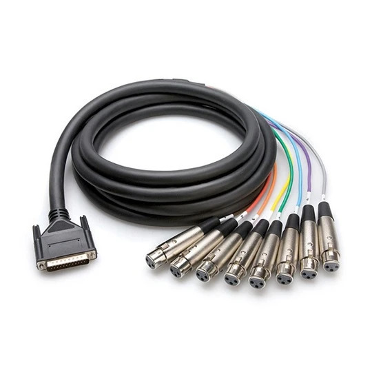 Hosa DTF-800 XLR3F to DB25 Balanced Snake (Various Lenghts)