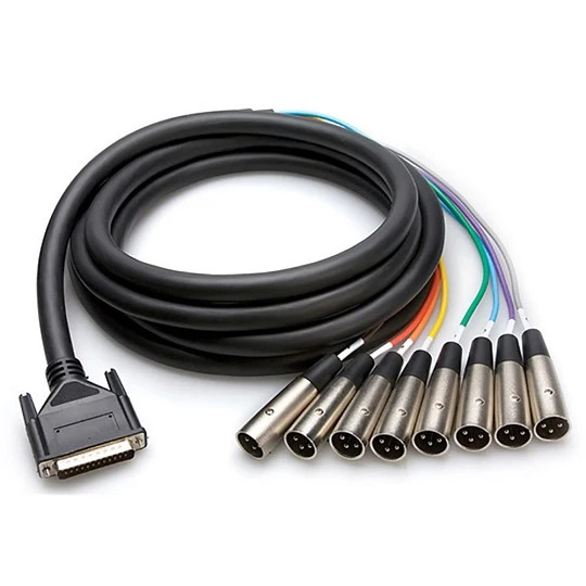 Hosa DTM-800 DB25 to XLR3M Balanced Snake (Various Lenghts)