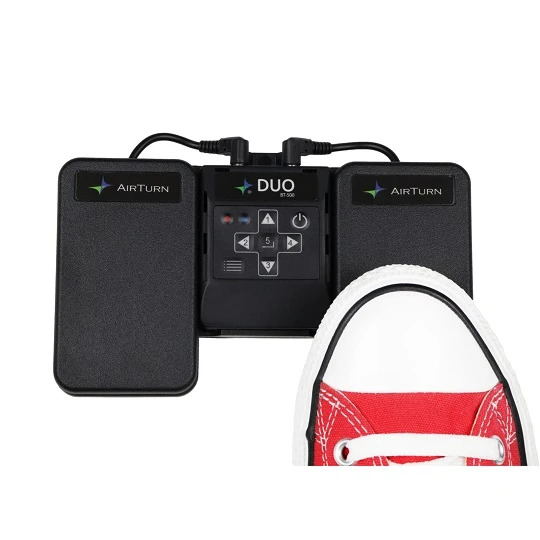 AirTurn Duo BT500 with 2 Pedals and Removable Transceiver