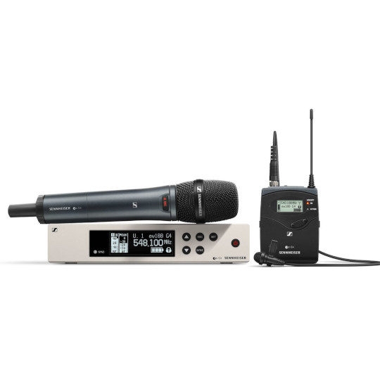 Sennheiser EW 100 G4-ME2/835-S Wireless Lavalier/Vocal Combo Set (Frequency Band A)
