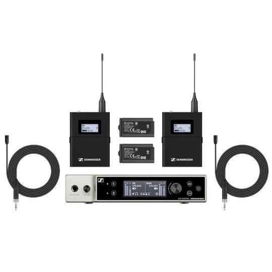 Sennheiser EW-DX MKE2 Set Wireless Microphone Set (R1-9)