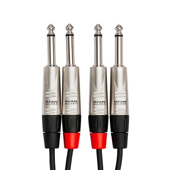 Hosa HPP-000X2 Dual REAN 1/4 in TS to Same Pro Stereo Interconnect (Various Lenghts)
