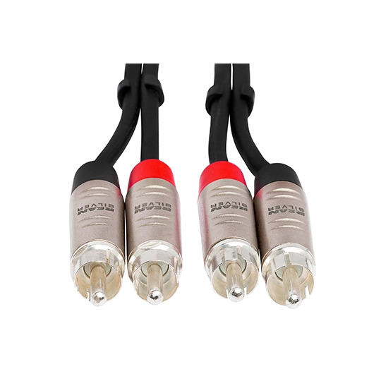 Hosa HRR-010X2 Dual REAN RCA to Same Pro Stereo Interconnect (10ft)