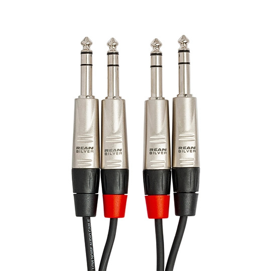 Hosa HSS-X2 Dual REAN 1/4 in TRS to Same Pro Stereo Interconnect (Various Lengths)