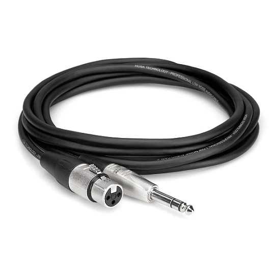 Hosa HXS-000 REAN XLR(F) to 1/4" TRS Pro Balanced Interconnect (Various Lenghts)