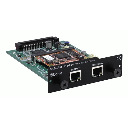 Tascam IF-DA64 64-in/64-out Dante Interface Expansion Card