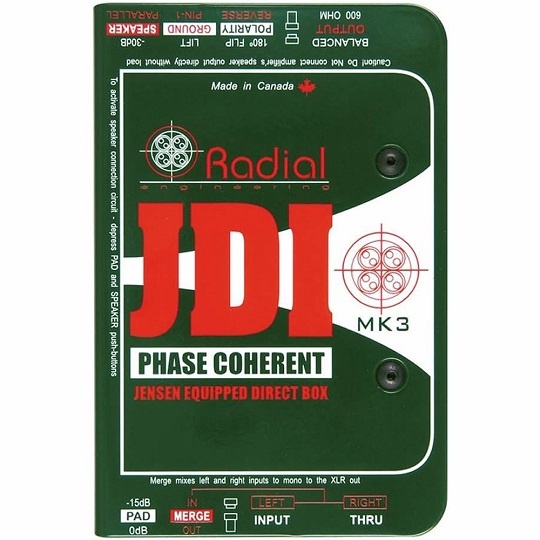 Radial JDI Passive Direct Box w/ Jensen Audio Transformer