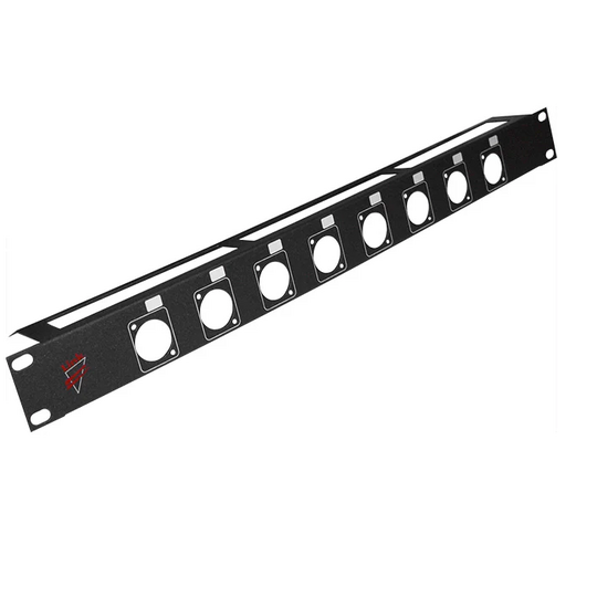 Link 19inch Prepunched 1U panel for "D" XLR