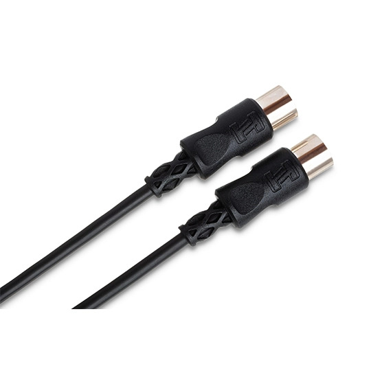 Hosa MID-300BK 5-pin DIN to Same MIDI Cable (Various Lenghts)
