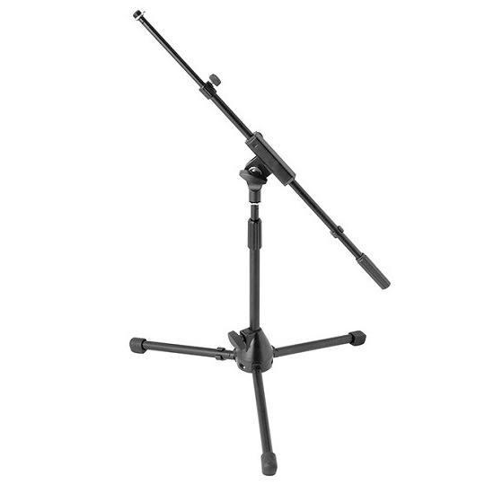 On Stage Low Profile Telescopic Boom Mic Stand with Tripod Base