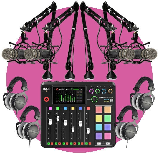 RODE Procaster QUAD Podcast Bundle