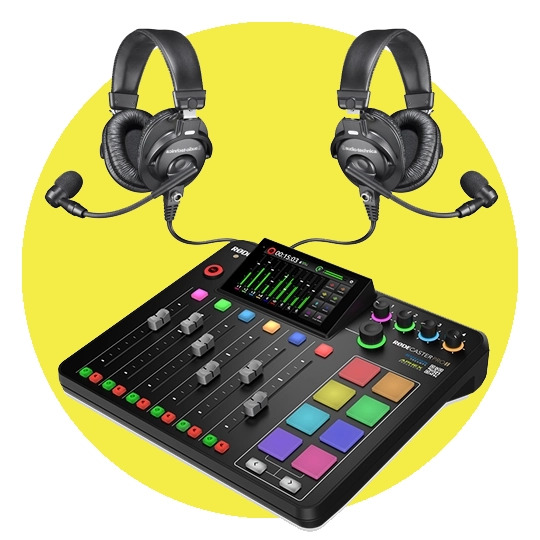 Headset Microphone Rodecaster Pro Duo Podcast Kit