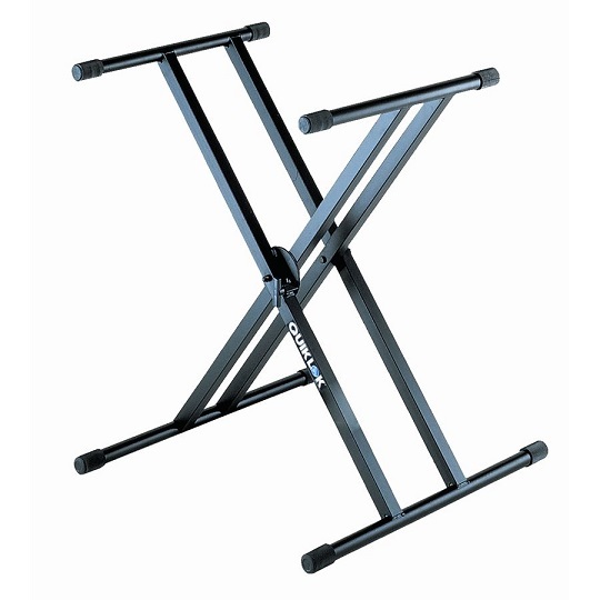 Quiklok QL746 Pro Single Tier Double Braced X-Style Keyboard Stand