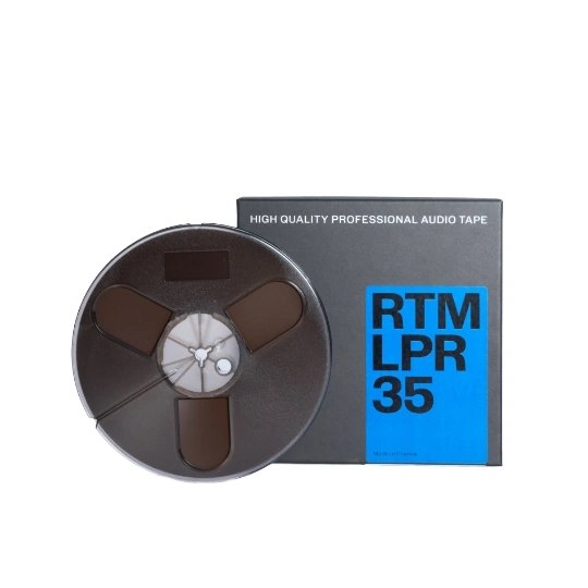 RTM LPR35 - ¼in, 7in plastic reel, trident hub, hinged box, 1800ft