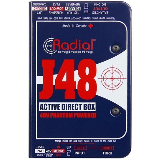 Radial J48 Phantom Powered Active Direct Box