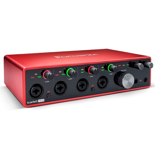 Focusrite Scarlett 18i8 Gen 3 18-in/8-out USB Audio Interface