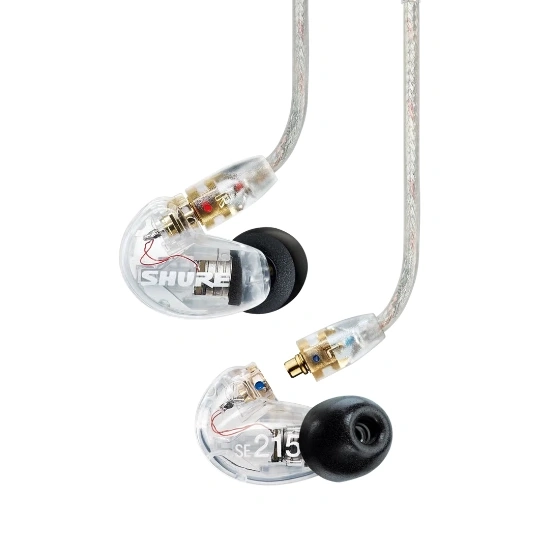 Shure SE215 Professional Sound Isolating Earphones (Clear)