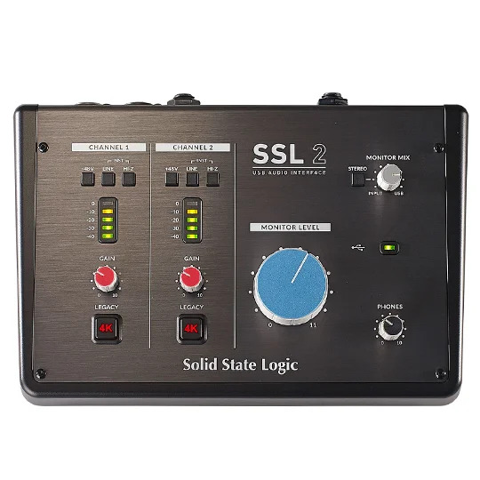 Solid State Logic SSL 2 2x2 USB Audio Interface w/ Legacy 4K Analogue Enhancement