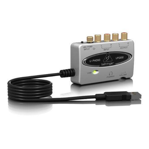 Behringer U-Phono UFO202 Phono RCA to USB-A