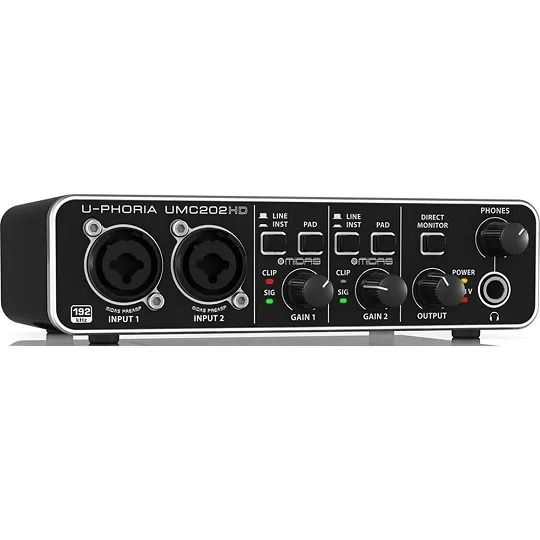 Behringer UMC202HD U-Phoria 2 x 2 Audio Interface