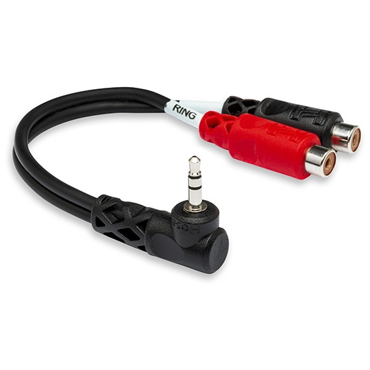 Hosa YRA-167 RA 3.5 mm TRS to Dual RCAF Stereo Breakout Cable