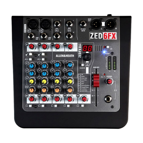Allen & Heath ZED-6FX - 6 Input Analogue Mixer w/ FX