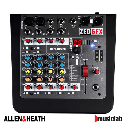 Allen & Heath ZED-6FX - 6 Input Analogue Mixer w/ FX