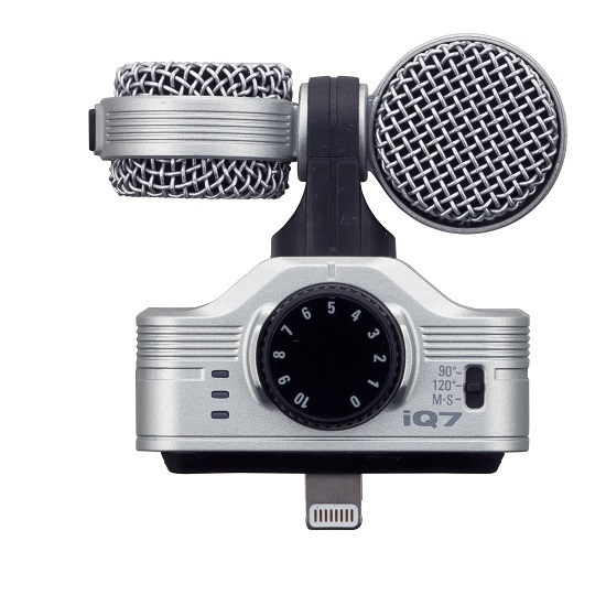 Zoom IQ7 MS Stereo Microphone for iOS devices with Lightning Connector